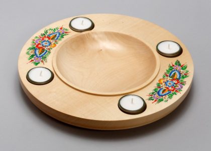 Bright sycamore advent candlestick