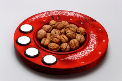 Advent candlestick red